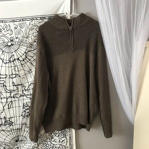 Brown quarter size sweater